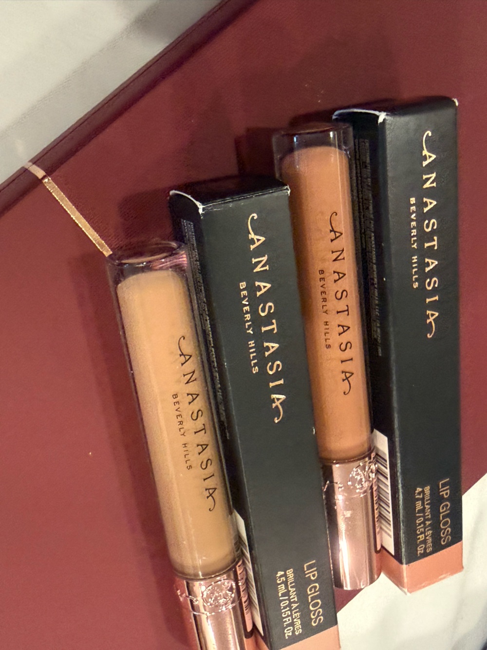 Anastasia Beverly Hills Lip Gloss Duo — Nude Beige & Warm Peach